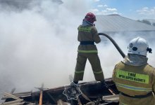 Пожар вспыхнул в магазине Кызылорды