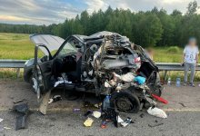 Грузовик превратил автомобиль в груду металла в Акмолинской области