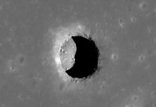 Ученые впервые обнаружили на Луне пещеру