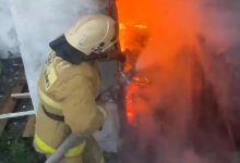 Баня загорелась в одном из городов Восточного Казахстана