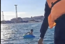 Ребенка унесло в Каспийское море на надувном круге