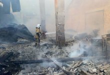 Стройматериалы сгорели на складе в Алматинской области