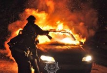 Семь авто сгорело за сутки в Казахстане