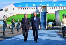 Касым-Жомарт Токаев встретил в аэропорту Астаны Шавката Мирзиёева