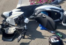 Автомобиль сбил скутериста в Костанае