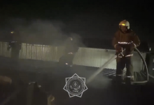 Крупный пожар произошел в Алматы ночью