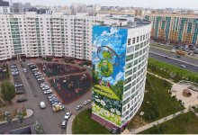 "Таза Казахстан": 40-метровый мурал в честь экоакции появился в Астане
