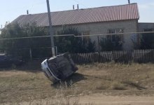 Подросток за рулем авто перевернулся в ЗКО