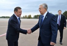 Президент прибыл в Костанайскую область