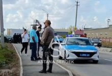 Пьяный водитель насмерть сбил дорожного рабочего в Астане (ВИДЕО)