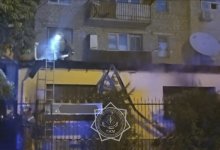 Крупный пожар угрожал многоэтажному жилому дому в Кызылорде