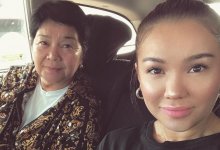 Макпал Исабекова показала фото мамы с сыном