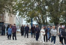 Жители села Улкен голосуют на референдуме