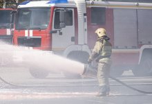 В Астане ранним утром вспыхнули склады (ВИДЕО)