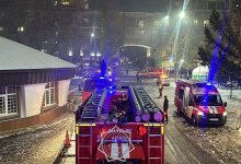 Сильный пожар в центре Астаны: что известно