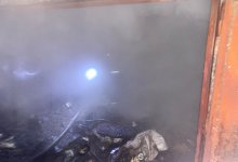 Горевший гараж напугал жителей Акмолинской области