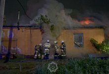 СТО с машиной сгорели в Шымкенте