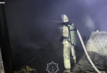 Ангар со стройматериалами горел в Кызылординской области