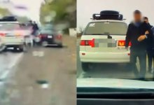 Казахстанец протащил на двери авто полицейского в Алматинской области