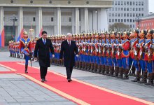 Официальная церемония встречи Токаева прошла в Монголии