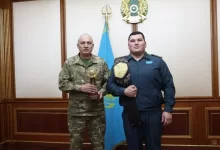 Победитель турнира "Қазақстан барысы-2024" получил офицерскую должность