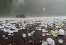 Мощный шторм с крупным градом обрушился на Испанию