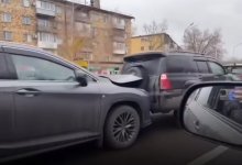 Массовое ДТП произошло в Караганде (ВИДЕО)