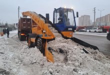 Снегопад охватил Астану