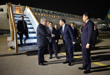 Президент Казахстана прибыл с рабочим визитом в Баку (ВИДЕО)