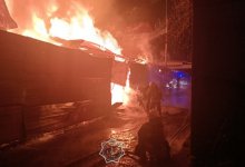 Мебельный цех горел в Алматы