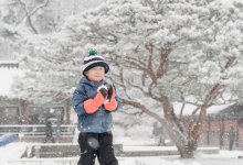 Сильнейший снегопад обрушился на Сеул