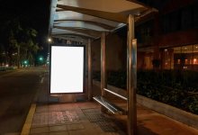 Водитель снес остановку в Павлодаре