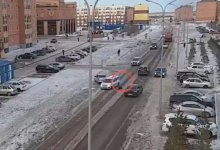 Момент наезда авто на школьницу в Кокшетау попал на видео