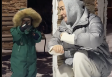 Жена Али Окапова с сыном умилили подписчиков танцем под "Жаулап алды махаббат"