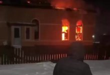 Мечеть сгорела в Карагандинской области
