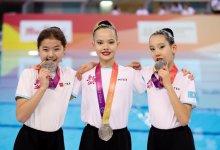 Юные синхронистки из Астаны завоевали медали на соревнованиях в Дубае