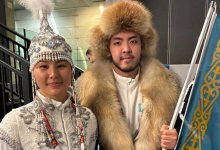 Казахстанские знаменосцы прошли на церемонии открытия Универсиады-2025