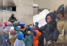 Детский сад загорелся в Караганде (ВИДЕО)