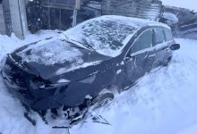 Автовоз с семью новыми авто перевернулся в Акмолинской области