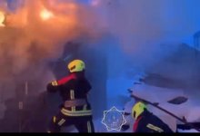 Контейнер горел возле новостройки в Астане