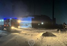 Пожар вспыхнул в котельной в Акмолинской области