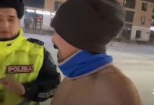 Бегун с голым торсом посреди зимы заинтересовал полицию Кокшетау