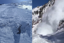 В Алматы снежная лавина перекрыла дорогу на Шымбулак