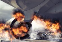 Самолет с пассажирами загорелся в США