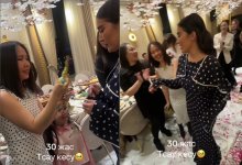 Тусау кесу для 30-летней модели провели в Казахстане (ВИДЕО)