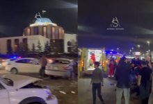 Lexus выехал на встречную полосу и протаранил три авто в центре Астаны (ВИДЕО)