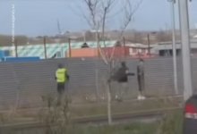 Побег от полиции в Алматы попал на камеру (ВИДЕО)