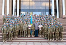 Военные Казахстана вернулись из горячей точки: как их встретил министр