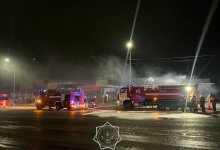 Магазин стройматериалов горел в Алматы