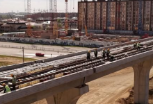 25% рельсовых путей LRT проложили в Астане